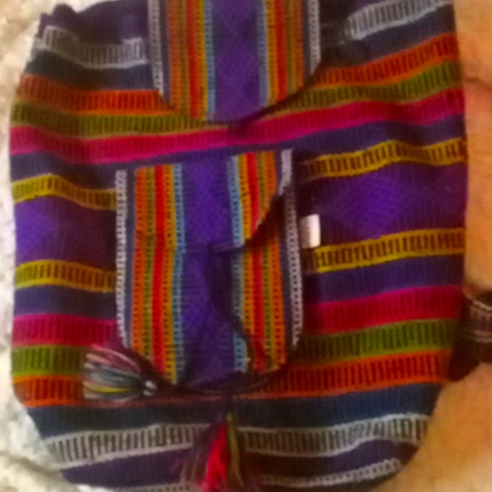 Colorful backpack or purse